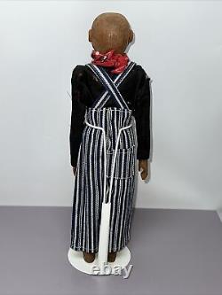 11 Vintage Wooden Appalachian'Poppet' 1930-40 Hand Carved Wood Folk Art Sa