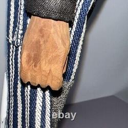 11 Vintage Wooden Appalachian'Poppet' 1930-40 Hand Carved Wood Folk Art Sa