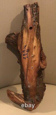 12 Gnome Wood Spirit Tree Hand Carved Pine Knot By Nc Artist J. D. Price