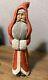 12 Hand Carved Painted Folk Art Santa Sculpture Artist Signed Jf Christmas 1993