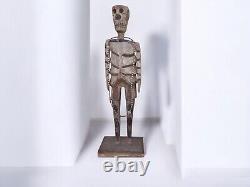 18 Inch Vintage Primitive Handmade Wood Skeleton South American Folk Art