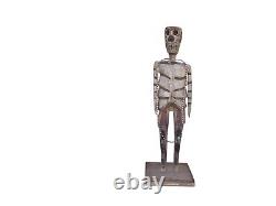18 Inch Vintage Primitive Handmade Wood Skeleton South American Folk Art