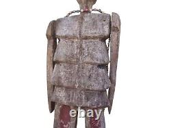 18 Inch Vintage Primitive Handmade Wood Skeleton South American Folk Art