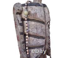 18 Inch Vintage Primitive Handmade Wood Skeleton South American Folk Art