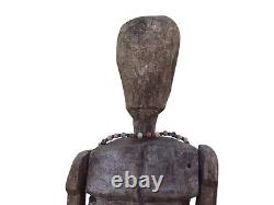 18 Inch Vintage Primitive Handmade Wood Skeleton South American Folk Art