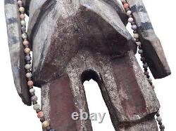 18 Inch Vintage Primitive Handmade Wood Skeleton South American Folk Art