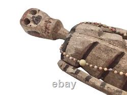 18 Inch Vintage Primitive Handmade Wood Skeleton South American Folk Art