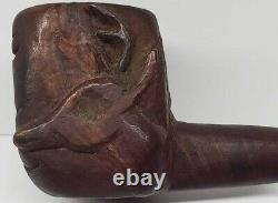 1910-20s FOLK ART CARVED EYE PIPE