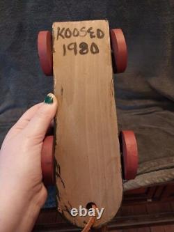 1980 LARRY KOOSED Folk Art Hand Carved Painted Napoleon Wheeled Figure Melo4567