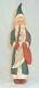 1988 Hand Carved Painted Wood Folk Art Santa Clause Or Belsnickel By J Bastian