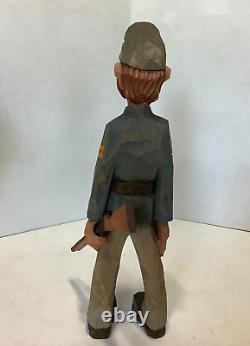 1992 Johnney Reb Roland Vicksburg MS Wooden Hand Carved Union Soldier Folk Art