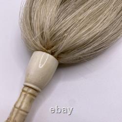19th Century Folk Art European Carved Fly Whisk-Openwork Handle