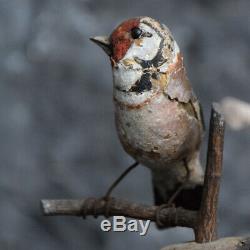 19th Century German Folk art Carved Birds