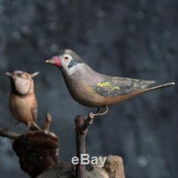 19th Century German Folk art Carved Birds