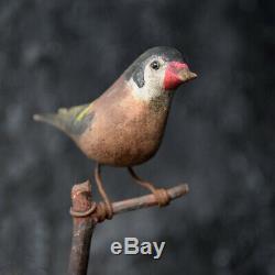 19th Century German Folk art Carved Birds