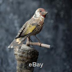 19th Century German Folk art Carved Birds