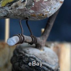 19th Century German Folk art Carved Birds