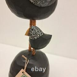 2003 Chicken Chik Farm Farmhouse Folk Art Wood Hand Carved by Pat Russo Signed