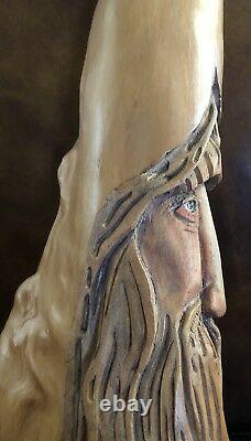 20 Cypress Knee Wood Spirit Gnome Old Man Hand Carved By Nc Artist J. D. Price