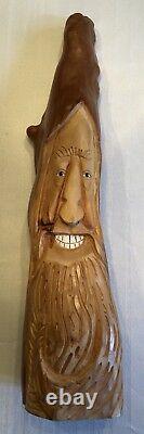 22 Cypress Knee Wood Spirit Leprechaun Elf Hand Carved By Nc Artist J. D. Price