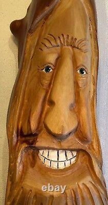 22 Cypress Knee Wood Spirit Leprechaun Elf Hand Carved By Nc Artist J. D. Price