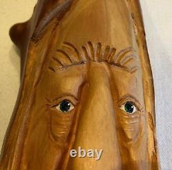 22 Cypress Knee Wood Spirit Leprechaun Elf Hand Carved By Nc Artist J. D. Price