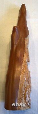 22 Cypress Knee Wood Spirit Leprechaun Elf Hand Carved By Nc Artist J. D. Price