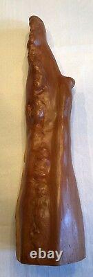 22 Cypress Knee Wood Spirit Leprechaun Elf Hand Carved By Nc Artist J. D. Price