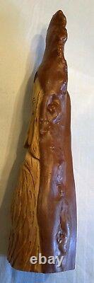 22 Cypress Knee Wood Spirit Leprechaun Elf Hand Carved By Nc Artist J. D. Price