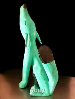 25 H Oaxacan Wood Carving JESUS RODRIGUEZ Dog Oaxaca Mexican Folk Art Alebrije