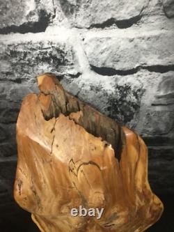 26 Red Cedar Nordic Green Man Carved Effigy (Struck By Lightning)