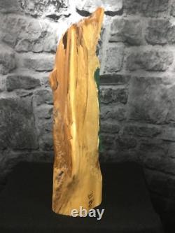 26 Red Cedar Nordic Green Man Carved Effigy (Struck By Lightning)