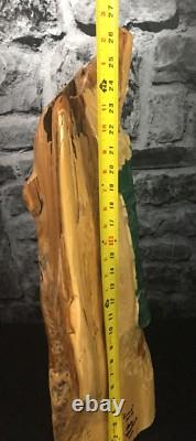 26 Red Cedar Nordic Green Man Carved Effigy (Struck By Lightning)