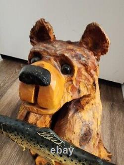 2 Bears Chainsaw Carved