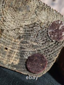 (2) Religious VINTAGE Saint Folk Art Carved Wood Spanish Colonial Figure RARE