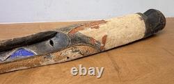 40 Antique African Gabon NGIL Tribal Folk Art Carved Wood Fang Mask Sculpture