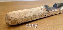 40 Antique African Gabon NGIL Tribal Folk Art Carved Wood Fang Mask Sculpture