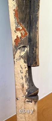 40 Antique African Gabon NGIL Tribal Folk Art Carved Wood Fang Mask Sculpture