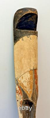 40 Antique African Gabon NGIL Tribal Folk Art Carved Wood Fang Mask Sculpture