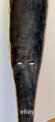 40 Antique African Gabon NGIL Tribal Folk Art Carved Wood Fang Mask Sculpture