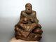 5.7 In Old Chinese Folk Art Carved Bamboo Root Luo Hanfo Buddha Buddhism Statue