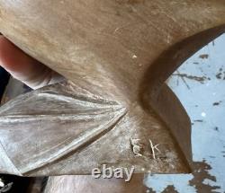 5 Pc North Carolina Folk Art Hand Carved Figurines Brasstown Campbell School