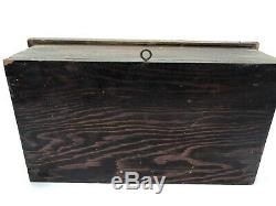 ANTIQUE 19th C FOLK ART SHIP DIORAMA SHADOW BOX CARVED PAINTED WOOD circa 1890s