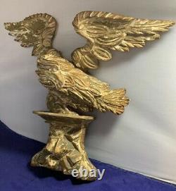 ANTIQUE CARVED EAGLE FIGURE Circa 1870 JOHN HALEY BELLAMY attrib. CHARLESTOWN MA