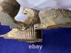 ANTIQUE CARVED EAGLE FIGURE Circa 1870 JOHN HALEY BELLAMY attrib. CHARLESTOWN MA