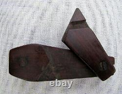 ANTIQUE FOLK ART HAND CARVED WOODEN COFFIN PUZZLE SNUFF BOX MID 1800's