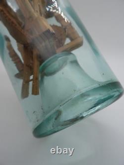 +ANTIQUE+ LARGE Whimsey bottle / folk art / Crucifix / hand carved c1900