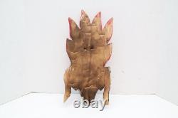 ATQ MEXICAN GUERRERO FOLK ART CARVED WOOD Double Face Animal VTG DANCE MASK 16