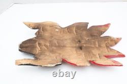 ATQ MEXICAN GUERRERO FOLK ART CARVED WOOD Double Face Animal VTG DANCE MASK 16