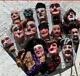 Authentic French Wooden Carved Polychrome Puppets19th Folk Art Guignol Castellet
